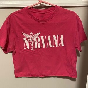 NIRVANA Pink Short Sleeve Tee